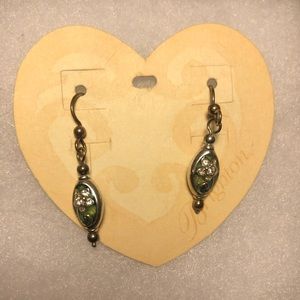 Brighton Dangling Green Earrings